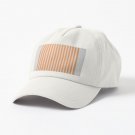 Daniel Buren - Peinture acrylique blanche sur tissu rayé blanc et orange - 1972 Cap