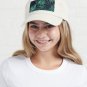 Dark green palms leaves pattern Cap