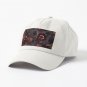 Dark Purple Gray Midnight Roses Botanical Night Garden Cap