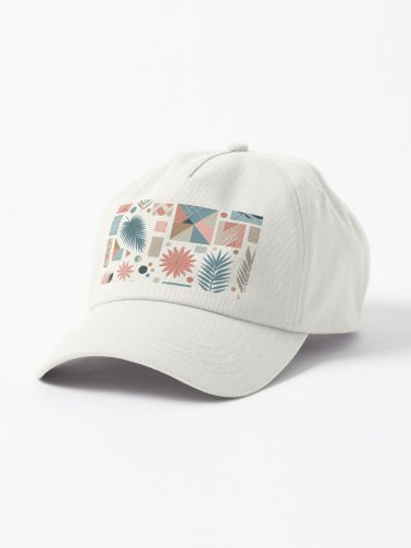 Botanical Charm A Geometric Garden Cap