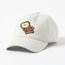 Breakfast With Bacon and Eggs Seamless Vector Pattern Dark Cap