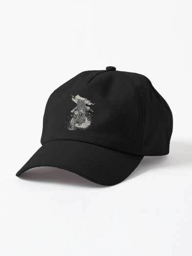 cafe racer bear biker burnout Cap