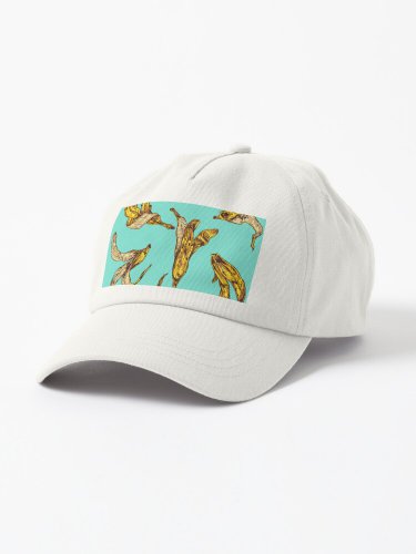 Careful where you step - Banana Peels Pattern  Cap