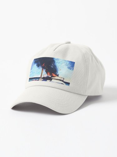 Carlos Almaraz - Beach Trash Burning - 1982 Cap