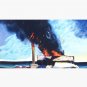 Carlos Almaraz - Beach Trash Burning - 1982 Cap