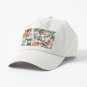 Cat and Floral Pattern III Cap