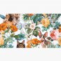 Cat and Floral Pattern III Cap