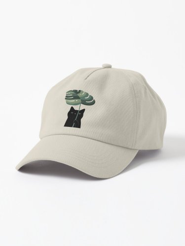 Cat and Plant 16 Cap