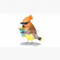 Cedar Waxwing bird with flowers Cap