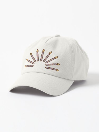 Celebration Candles Pattern Cap