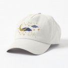 Celestial Stars and Moons in Gold and Dark Blue Cap