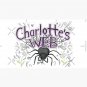 Charlottes web with big black spider Cap