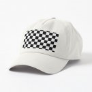 Checkered Black and White Cap