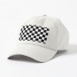 Checkered Black and White Cap