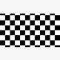 Checkered Black and White Cap