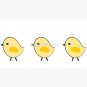 Busy Chicks - Yellow on Aqua Blue Cap