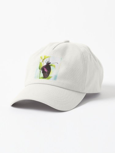 Butterfly 6 Watercolour Painting Cap