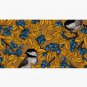 Chickadee birds on blueberry branches Cap
