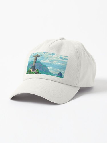 Christ The Redeemer Pixel Art  Cap