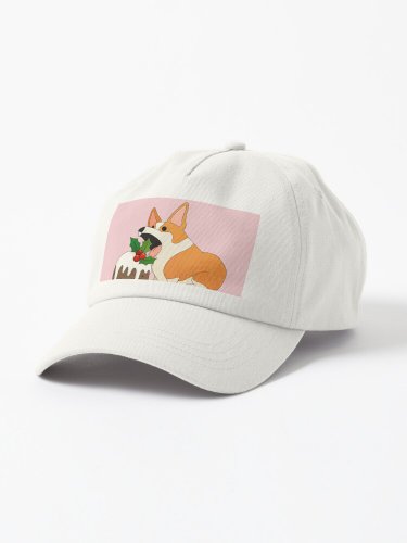 Christmas Corgi Cap