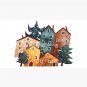 Christmas Village Spot Illustration Cap