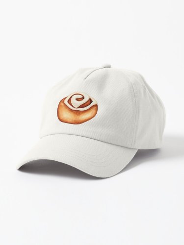 Cinnamon Roll Pattern - Pink Cap