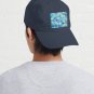 Cobalt Blue, Aqua & Gold Decorative Moroccan Tile Pattern Cap