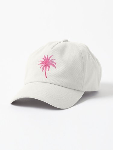 Coconut Palm Tree in Pretty Pink Cap