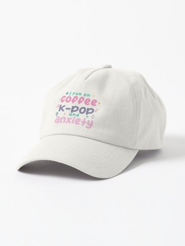 Coffee, k-pop, anxiety Cap
