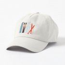 Colorful Retro Ski Illustration Cap