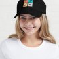 Colorful Shark Blocks Graphic Design Cap