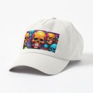 Comic Art Psychedelic Skulls #3 Cap