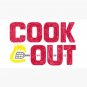Cookout - Vintage Chalk Texture - Red & Gray Cap