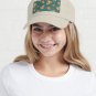 Cool pizza slices vintage teal green pattern foodie pizzeria fun Cap