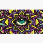 Dharma Wheel Neon Mandala Eye Cap