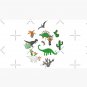 Dinosaur Desert - green and orange on grey - fun pattern by Cecca Designs Cap