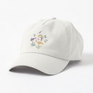 Dinosaur Desert - peach, mint and navy - fun pattern by Cecca Designs Cap