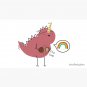 Dinosaur dressed up as a unicorn  Cap