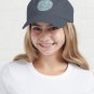 Dinosaurs and Roses &acirc;�� turquoise blue  Cap