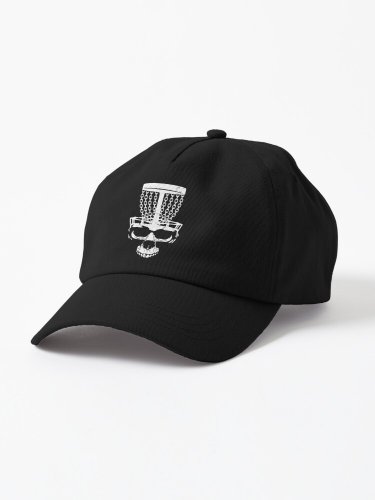 Disc Golf Skull Chain Basket Funny Golfer Player Vintage Cap