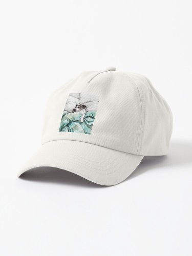 Dog portrait watercolor art #dog Cap