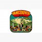 Downtown Vancouver BC Vintage Travel Decal Cap
