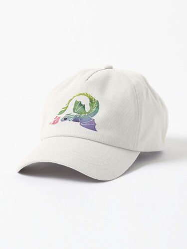 Dragon fire dark rainbow Cap