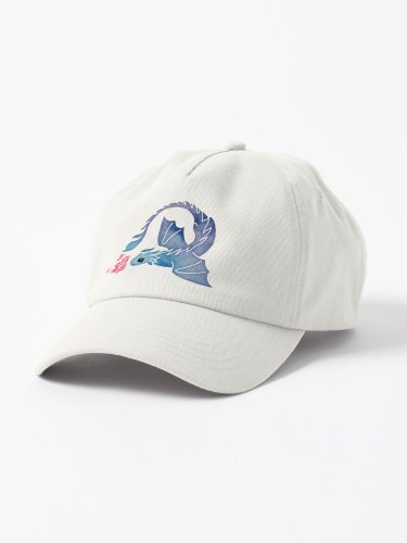 Dragon fire dark turquoise and purple Cap