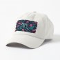 Dragons floral in dark jewel tones Cap