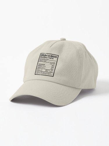 Drum N Bass Nutrition Facts Label ( Distressed Edit ) Cap