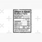 Drum N Bass Nutrition Facts Label ( Distressed Edit ) Cap
