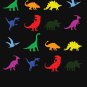 Fun Dinosaur Pattern (black Background) Racerback Tank Top
