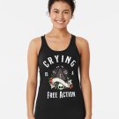 Funny Dnd Rpg Critical Failure_ Crying Is A Free Action, Natural One D20 Dice_ Racerback Tank Top