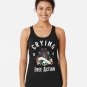 Funny Dnd Rpg Critical Failure_ Crying Is A Free Action, Natural One D20 Dice_ Racerback Tank Top